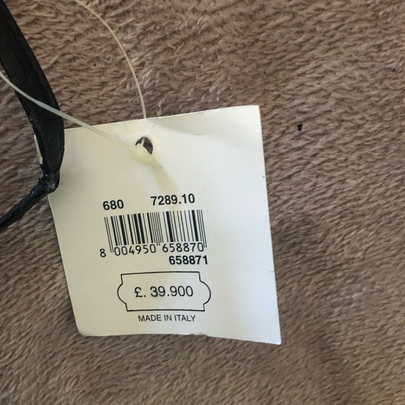 Black Italian Small  Croc-Embossed Crossbody Bag - Picture 8 of 9